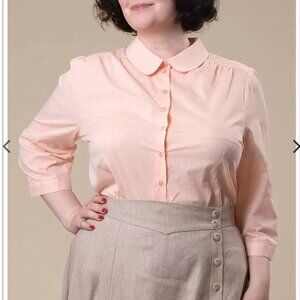 Peach Cotton Blouse